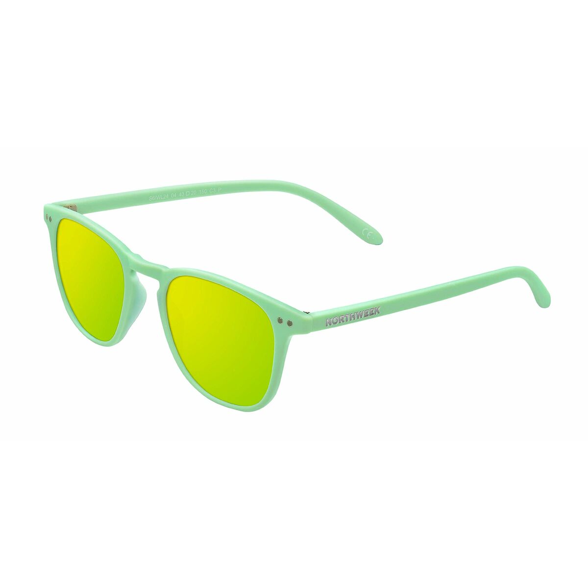 Unisex Sunglasses Northweek Wall Ã˜ 45 mm Yellow Green