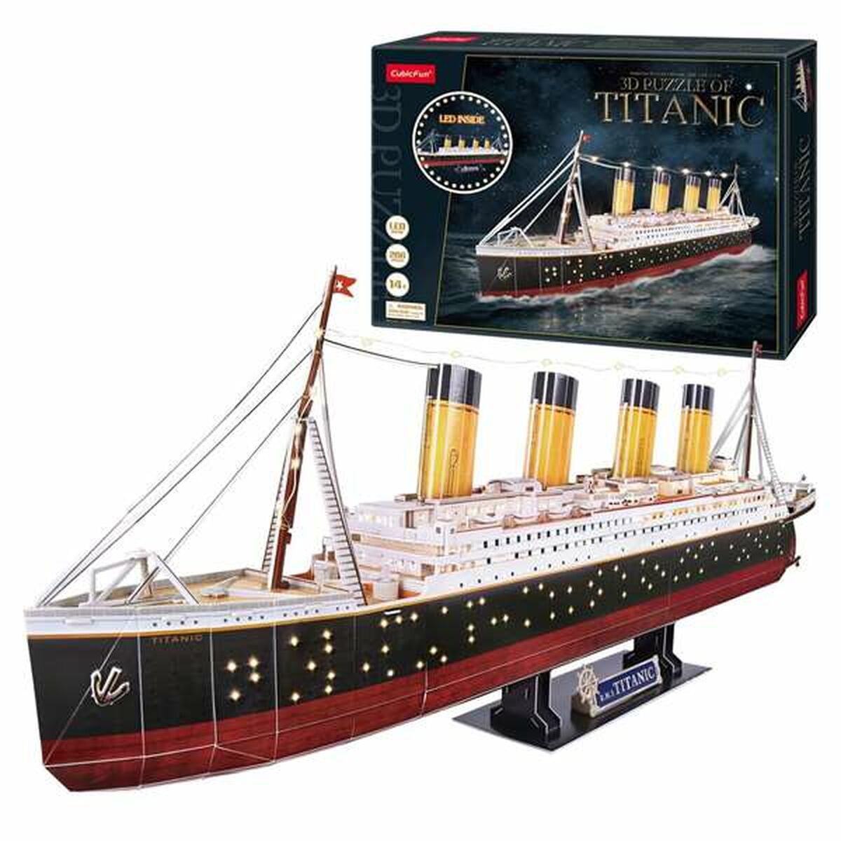 Child's Wooden Puzzle CubicFun Titanic 3D 266 Pieces