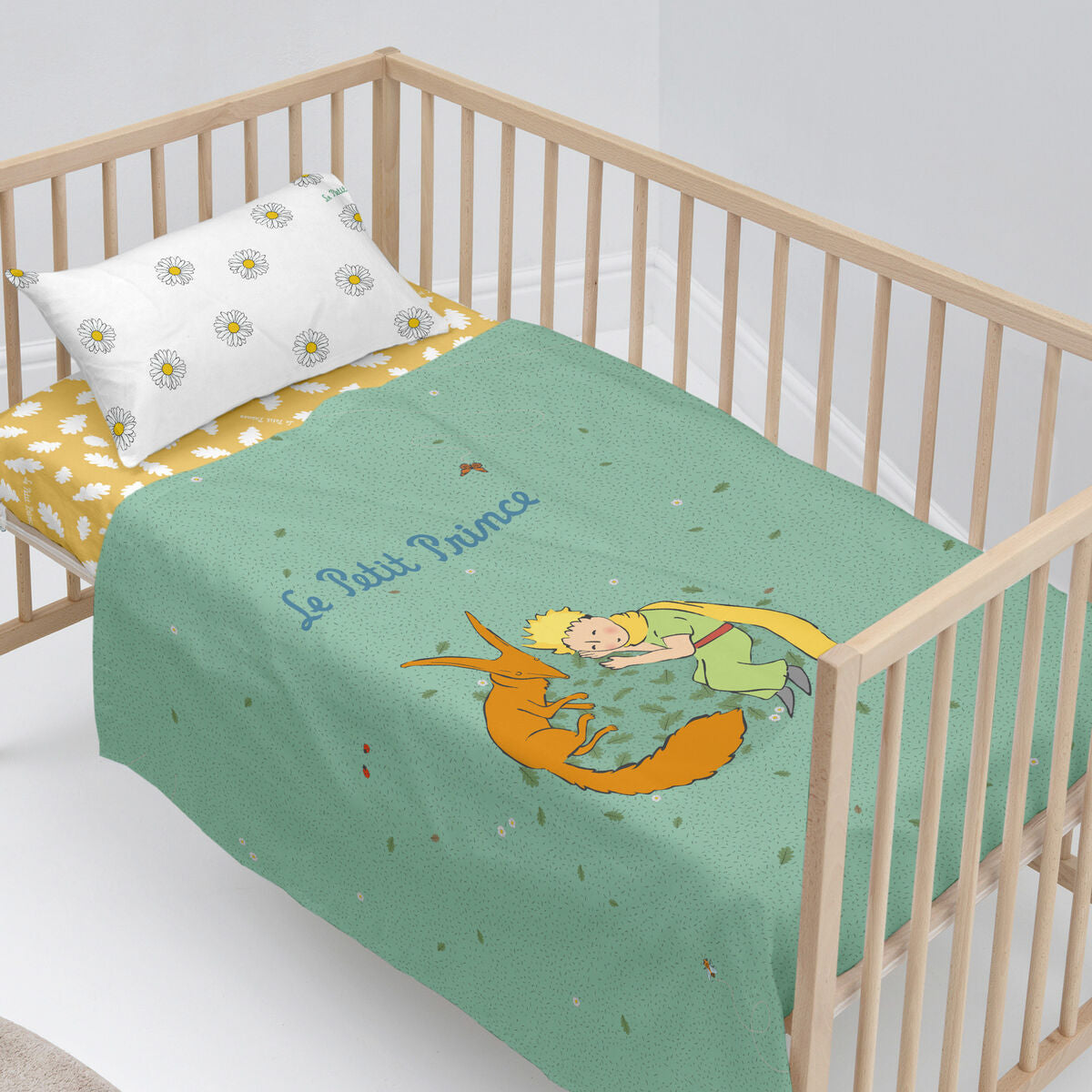 Bedding set HappyFriday Le Petit Prince Le printemps  Multicolour Baby Crib 2 Pieces