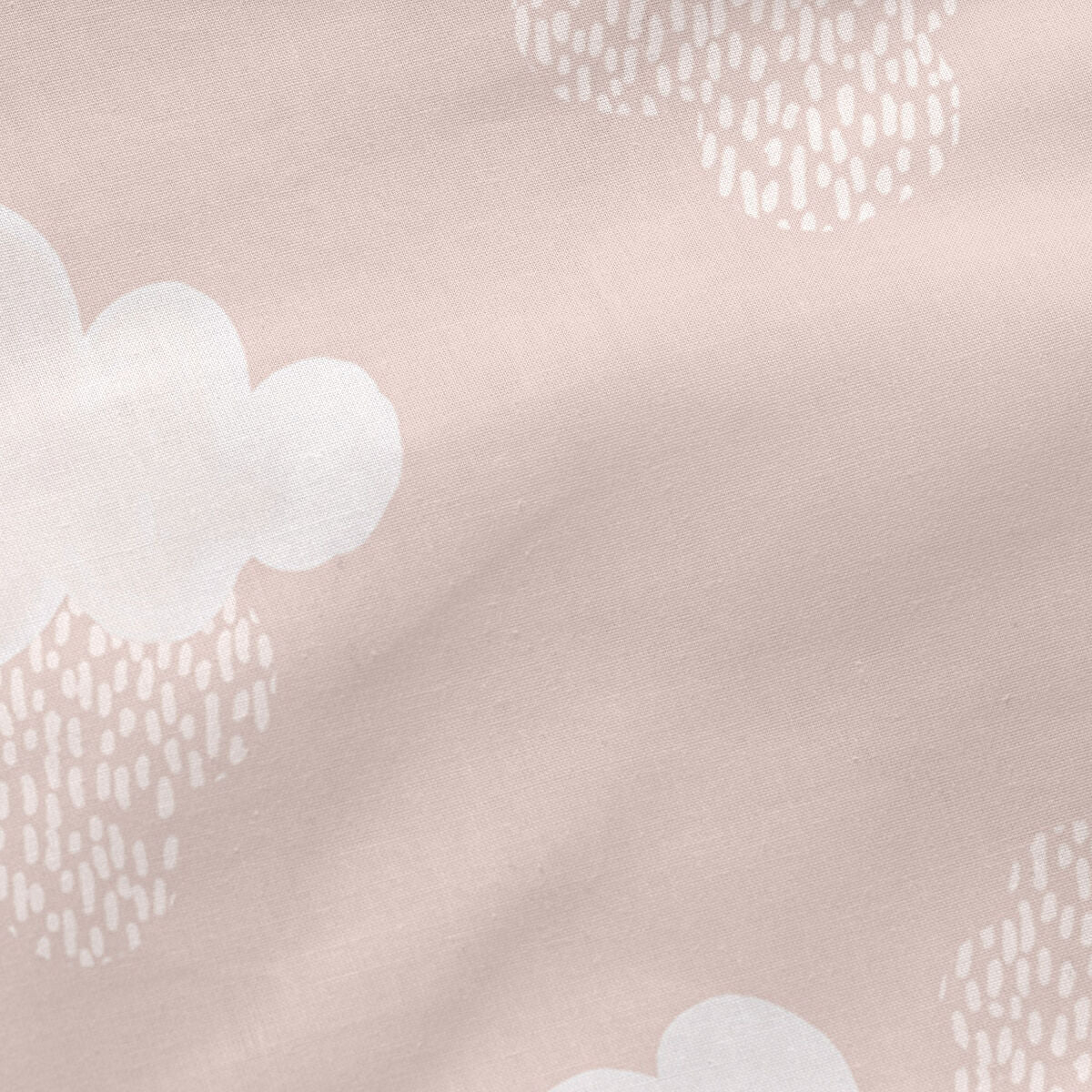 Quilted Zipper Bedding HappyFriday Basic Clouds Pink 105 x 200 cm