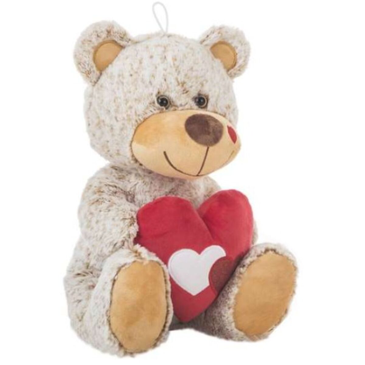 Fluffy toy Beige Bear Heart 18 cm