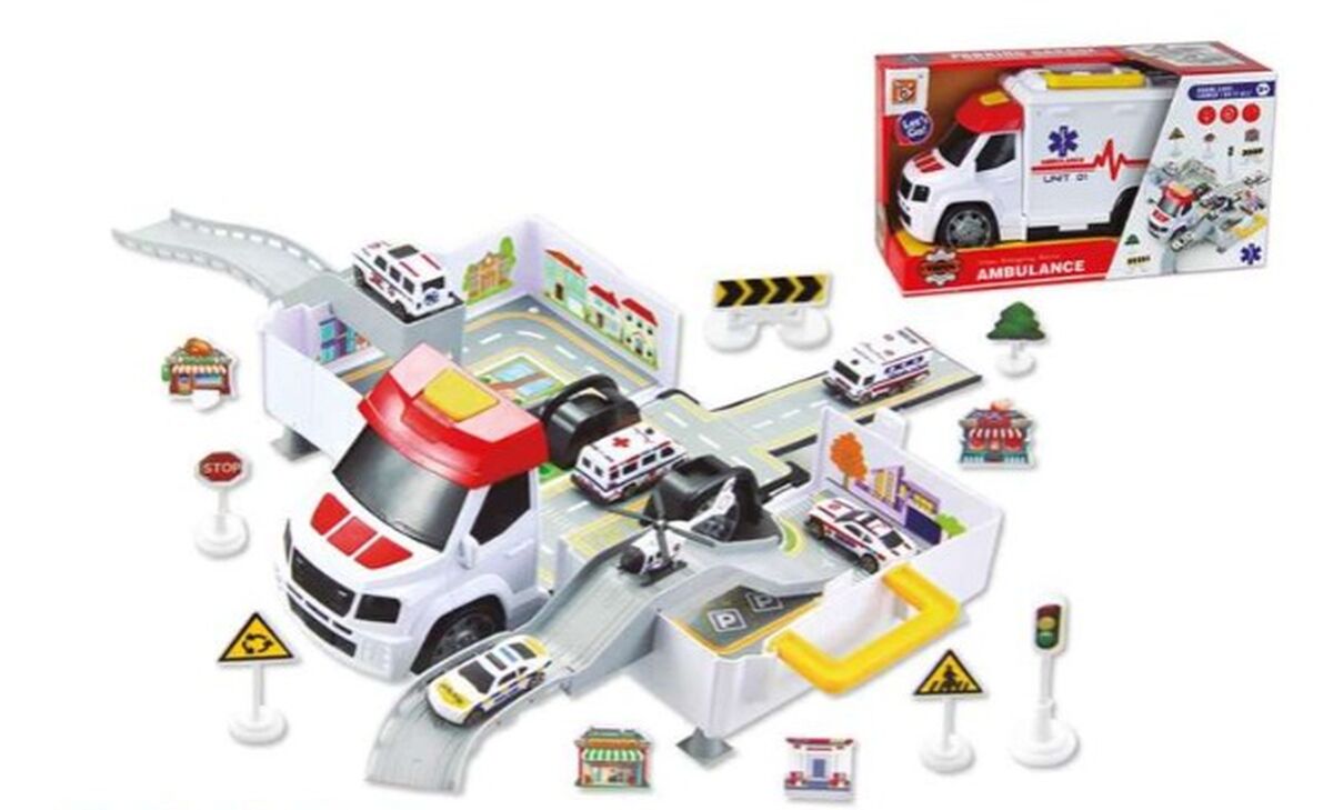 Ambulance with Light and Sound 38 x 16 x 22 cm