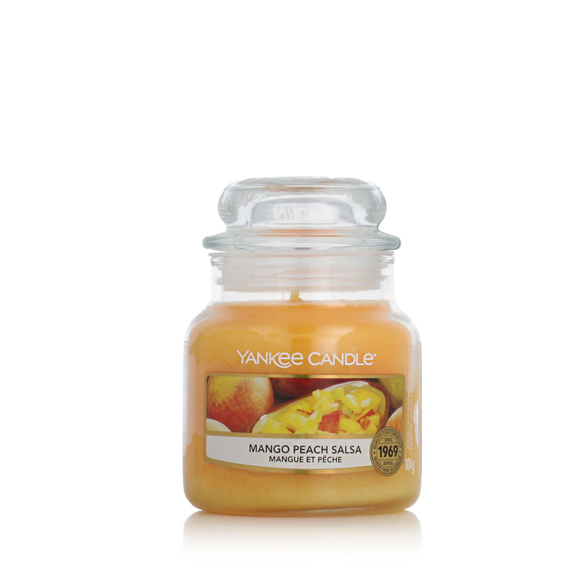 Yankee Candle Classic Small Jar Candles Scented Candle Mango Peach Salsa 104 g