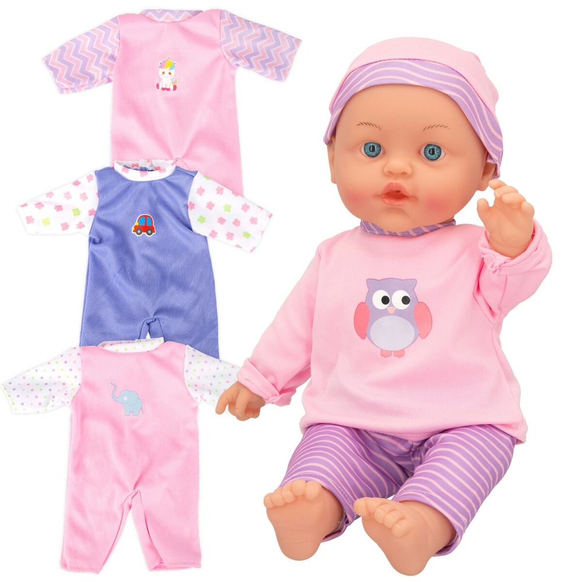 Baby doll Colorbaby 2 Units 24 x 42 x 11 cm