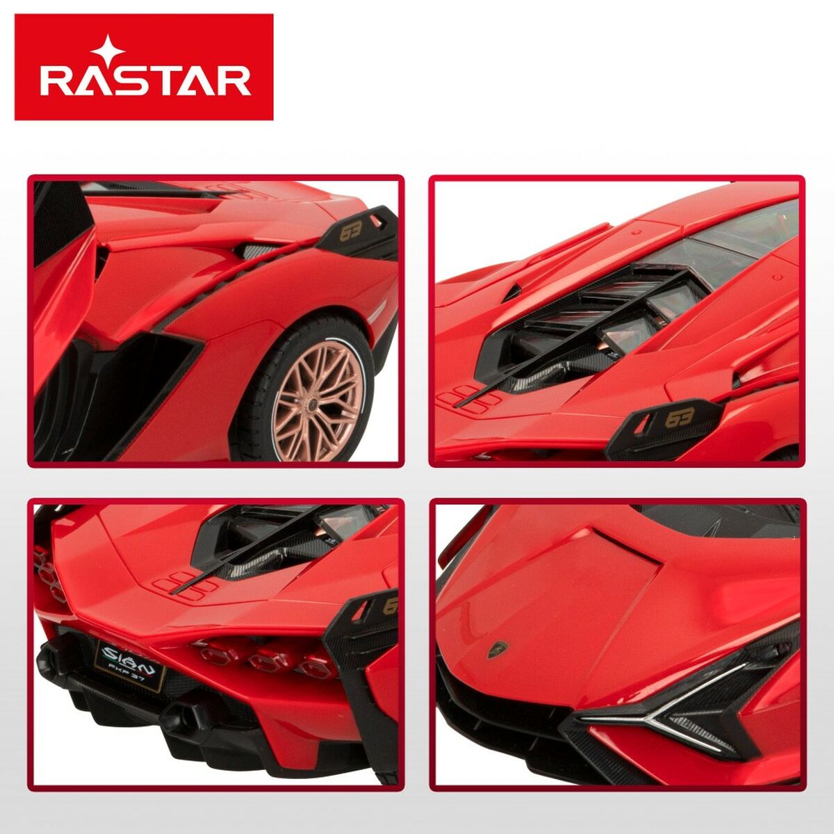 Remote-Controlled Car Lamborghini Sian 1:14 (2 Units)