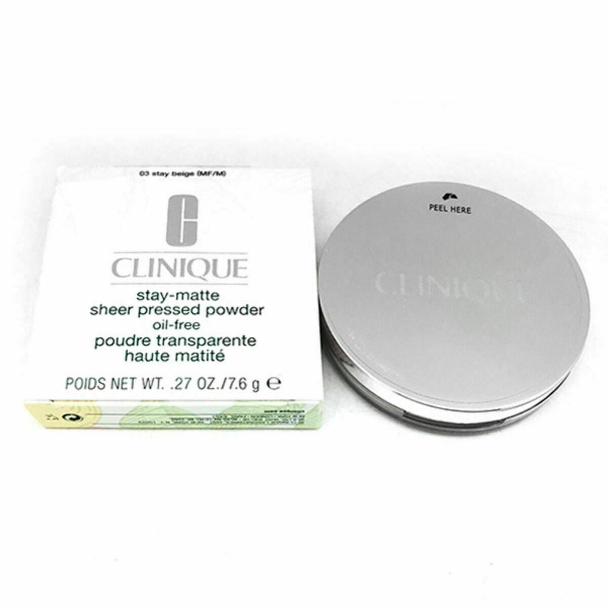 Clinique Stay-Matte Sheer Pressed Powder (01 Stay Buff) 7,6 g