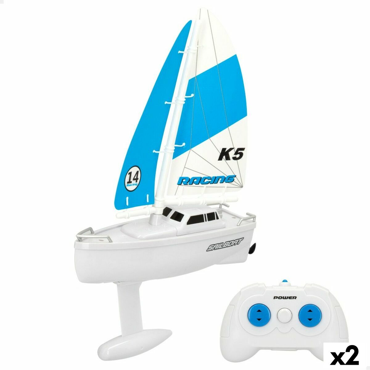 Radio-controlled boat Colorbaby Candle maker (2 Units)