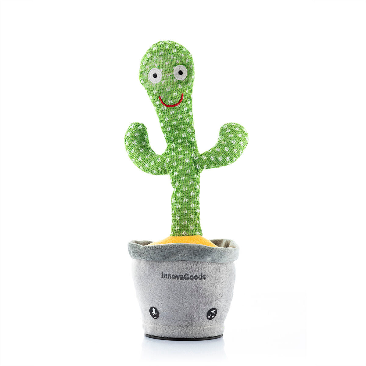 Rechargeable Dancing and Talking Cactus with Music and Multicoloured LED Cacxi InnovaGoods