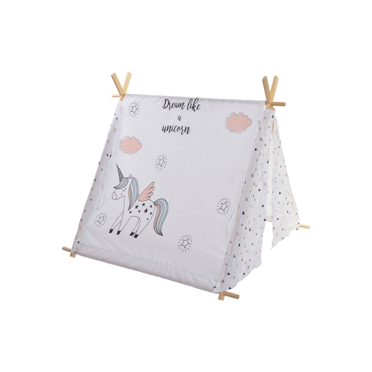 Tent DKD Home Decor Cotton Wood Unicorn (110 x 110 x 106 cm)